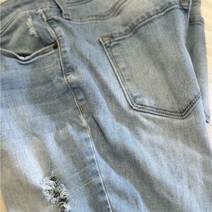 Light Blue Distressed Jeans
